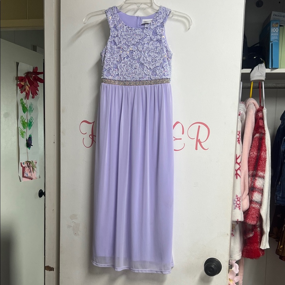 Lavender Lace Girls Formal dress